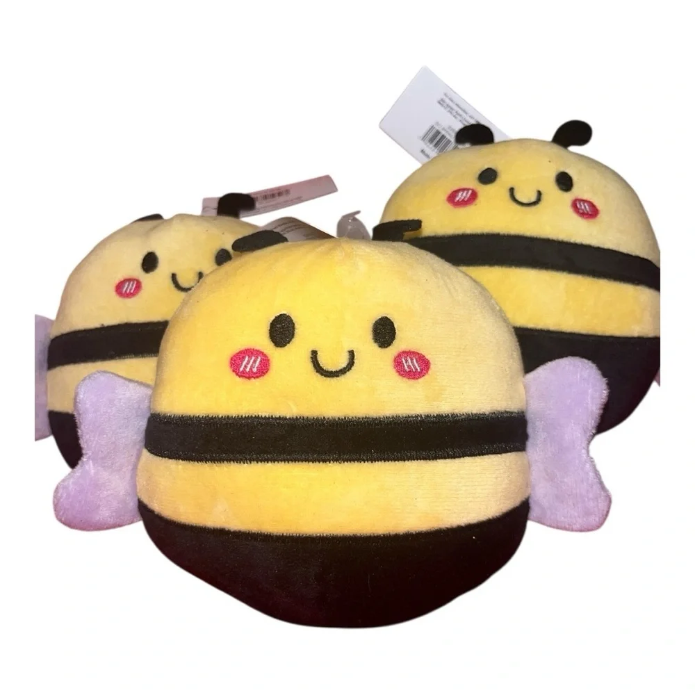 Yellow and Black Bee Plush Toy